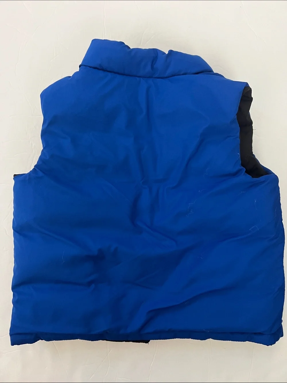 Ralph Lauren Polo Puffer Vest Kids 2T Blue Black Reversible Down Old English